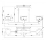 Maytoni Vision unutrašnja visilica zlatna 60W - Slika 2