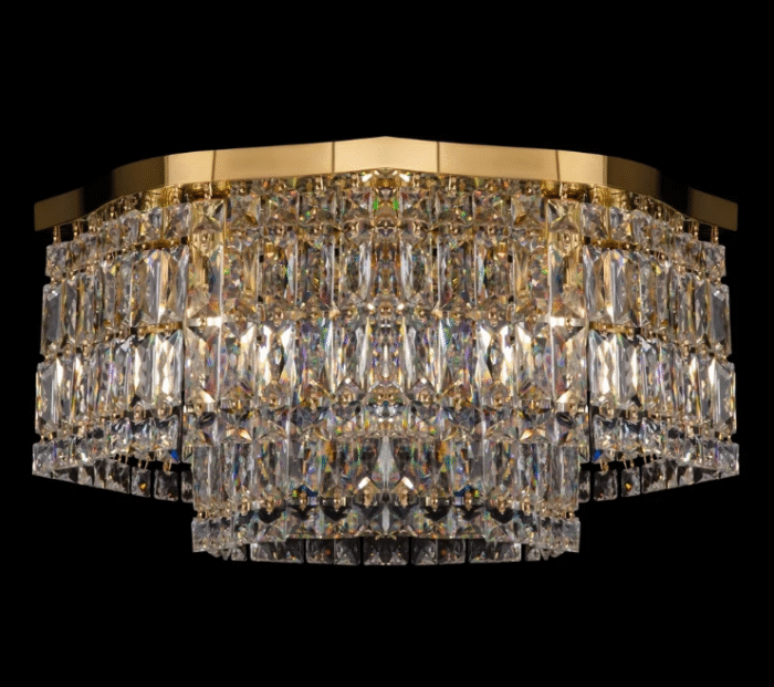 Maytoni Dune unutrašnja plafonska lampa zlatna 60W - Image 1