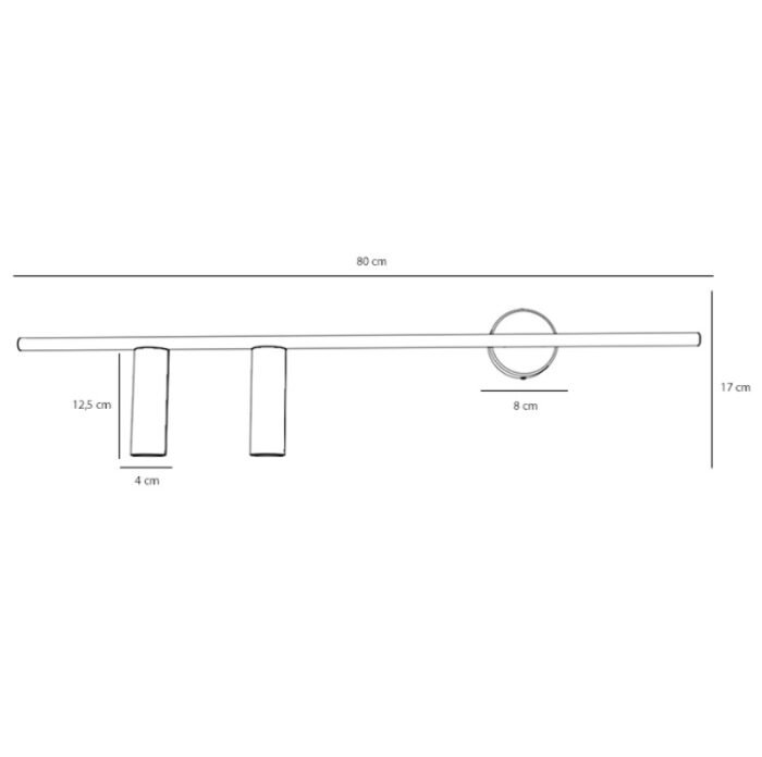 Artera TREVO 2 LEFT White Zidna - Slika 2