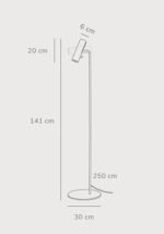 Design For The People MIB 6 podna lampa bela - Image 2