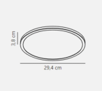 Nordlux Oja 29 IP54 2700K Sensor plafonska lampa bela - Slika 2