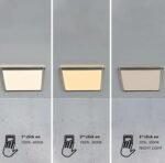 Nordlux Oja 29 Square 3000/4000K 3-step plafonska lampa brušeni nikl - Slika 2