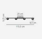 Nordlux Clyde 4-Rail reflektor nadgradna rasveta crna - Slika 3
