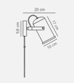 Nordlux Porter zidna lampa galvanizovana - Slika 3