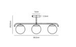 Nordlux Grant 3-spot plafonska lampa mesing - Slika 2