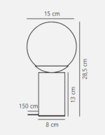 Nordlux Lilly Marble stona lampa smeđa - Slika 2