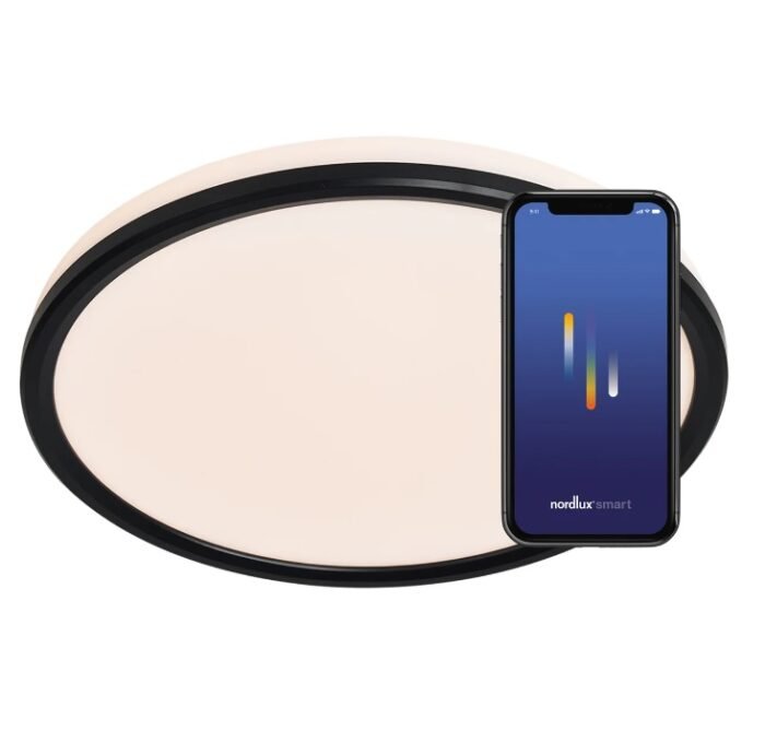 Nordlux Liva Smart Colour plafonska lampa crna - Slika 3