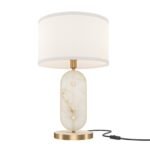 Maytoni Marmo unutrašnja stona lampa mesingana 40W - Image 4