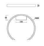 Maytoni Rim unutrašnja plafonska lampa mesing 3000K 25W - Slika 2