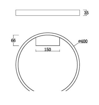 maytoniii1 Maytoni Rim unutrašnja plafonska lampa mesing 3000K 25W - Slika 2