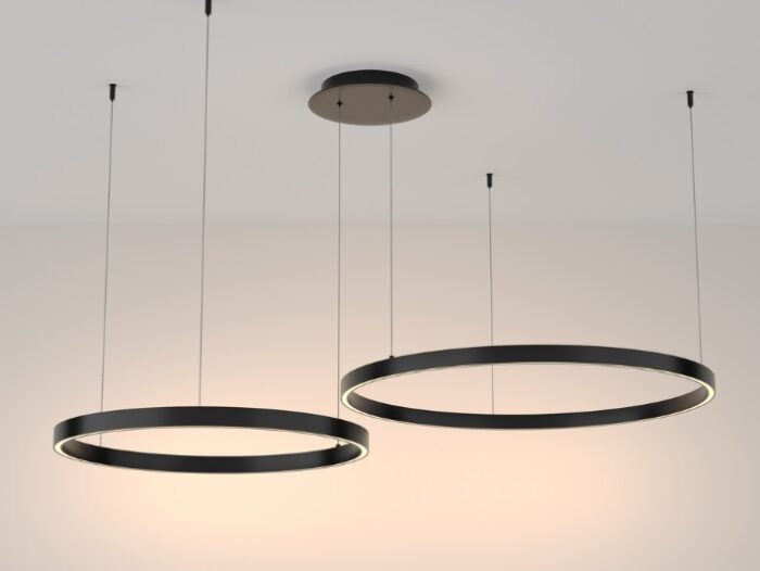 Maytoni Rim unutrašnja visilica crna 3000K 88W - Image 4
