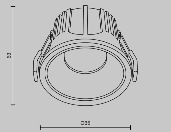 Maytoni ALFA LED White Ugradna - Slika 2