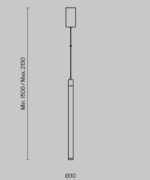 Maytoni RAY Black Visilica - Slika 2