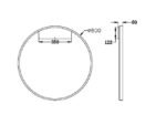 Maytoni Rim unutrašnja zidna lampa crna 3000K 51W - Slika 2