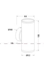 Maytoni FOCUS S Matt Gold Zidna - Slika 2