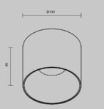 Maytoni ALFA LED Black Plafonska - Slika 2