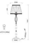 Maytoni Grace unutrašnja podna lampa bronza 40W - Slika 2