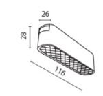 Maytoni Points White Magnetni Sinski Reflektor - Slika 2