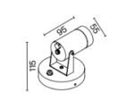 Maytoni Scope spoljašnja zidna lampa crna 50W - Slika 2