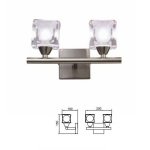 Mantra, Cuadrax kolekcija, Cuadrax Cuero Cristal, Led Mirror, zidna, unutrasnja rasveta, zidna lampa, LED, Mantra kolekcija