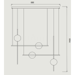 Mantra, Cuba, visilica, unutrasnja rasveta, viseća lampa, LED, Mantra kolekcija