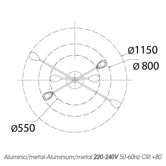 Mantra, Capuccina, plafonska, unutrasnja rasveta, plafonska lampa, LED, Mantra kolekcija