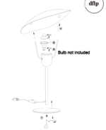 Design For The People Fabiola stona lampa crna - Slika 2