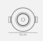Nordlux DORADO 1-KIT Nickel Ugradna - Slika 2