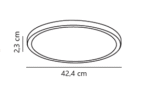 Nordlux Oja 42 3000/4000K Switch plafonska lampa crna - Image 2