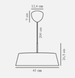 Nordlux Clasi 45 visilica crna - Slika 2