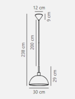 Nordlux Ellen 30 visilica opal bela - Slika 2