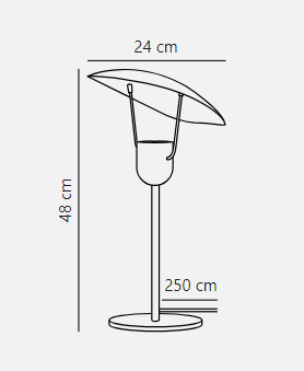 nordluxxxx Design For The People Fabiola stona lampa crna - Slika 3