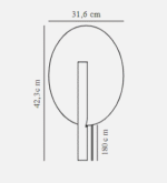 Design For The People Furiko zidna lampa crna - Slika 3
