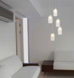 Mantra Nora visilica 5xE27 20W zlatna mermer