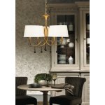 Mantra Paola visilica 6xE14 20W prečnik 77cm zlatna krem