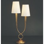 Mantra Paola stona lampa 2xE14 20W širina 24cm zlatna krem