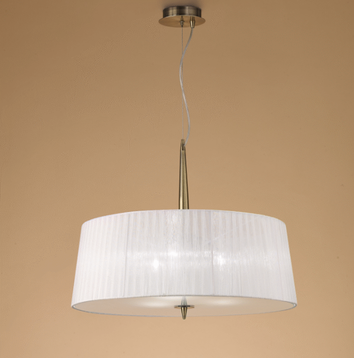 mantra Mantra Loewe Visilica mesing 3xE27 20W prečnik 55cm - Slika 1