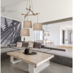 Mantra Sabina visilica 3xE27 20W širina 63.5cm braon