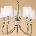 Mantra Loewe Visilica mesing 5xE14 20W prečnik 66cm - Slika 4