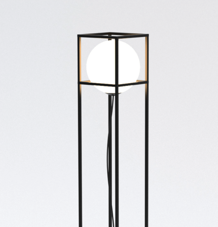 Mantra Desigual podna lampa 1xE27 20W crna - Slika 3