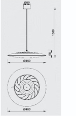 Mantra Slim Visilica bela led 50W 3000K - Slika 2