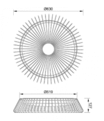 Mantra Himalaya Plafon Plafonska lampa bela led 80W 4000K dimabilna - Slika 2