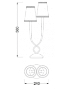 Mantra PAOLA Gold Stona - Slika 2