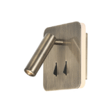 Mantra Cayman zidna lampa mesing led 3+6W 3000K