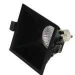 Mantra Lamborjini Ugradna lampa crna 1xGU10 12W 9.3cm