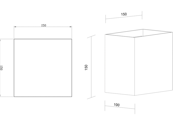 Mantra Davos Fasadna lampa tamno siva led 20W 2700K dimabilna - Slika 2
