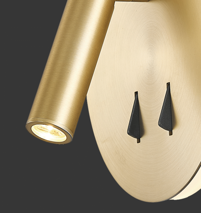 Mantra Cayman zidna lampa zlatna led 3+6W 3000K 15cm - Slika 3