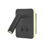 Mantra Cayman zidna lampa crna led 3+6W 3000K