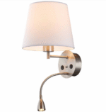 Mantra Caicos zidna lampa nikl 1xE27 20W - Slika 3