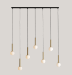 Artera RIU 7 Black - Brass Visilica - Slika 3